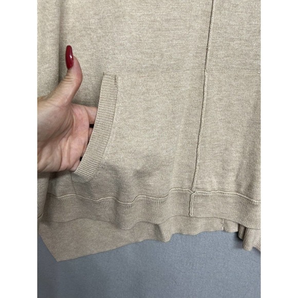 Vertical Design Women’s Dolman Tan/Orange Long Sleeve Sweater Top ~Size Large - Picture 10 of 14